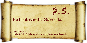 Hellebrandt Sarolta névjegykártya
