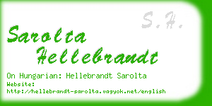 sarolta hellebrandt business card